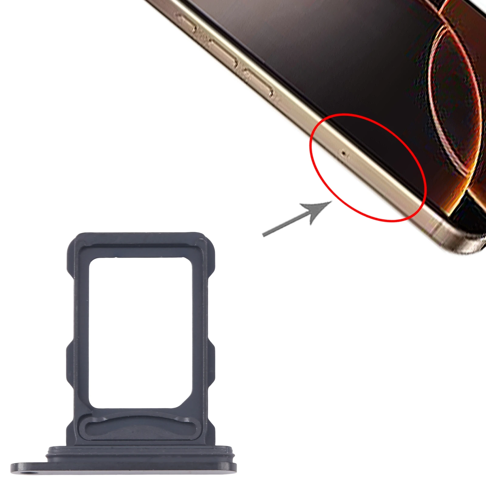 Фото Лоток для SIM-карт (SIM + SIM) для iPhone 16 Pro, совместимый с держателем Apple SIM №5