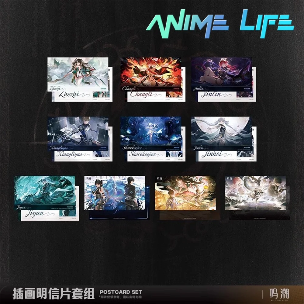 Игра Wuthering Waves Ji Yan Yin Lin Role Cos Иллюстрированная открытка Косплей Официальный