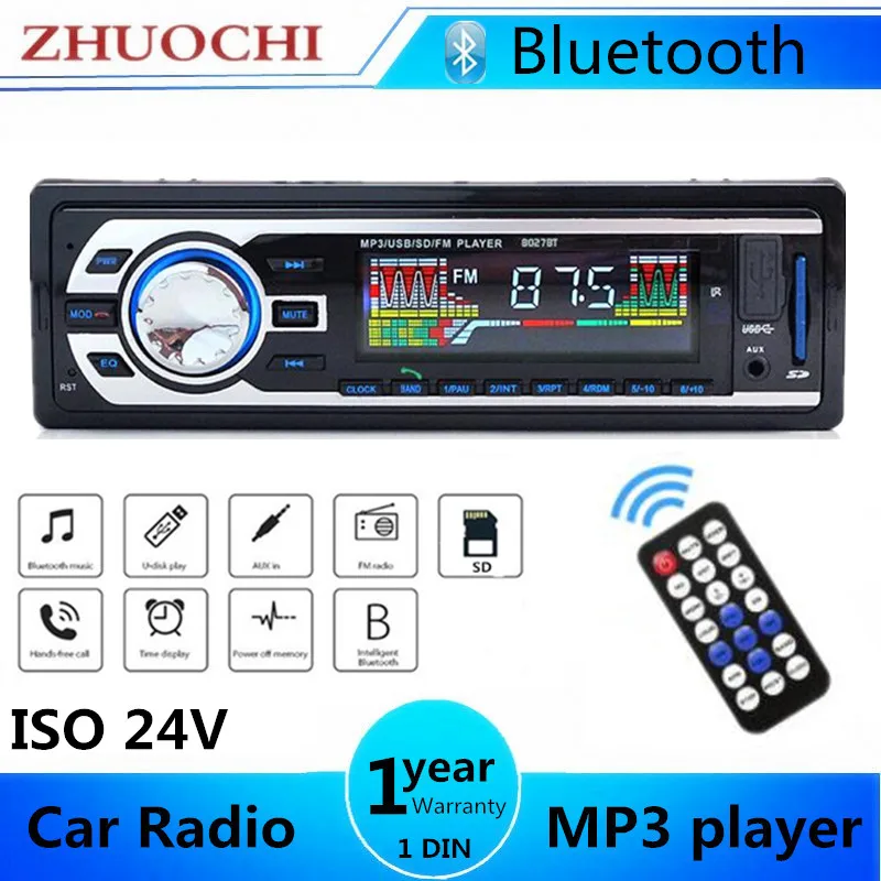 

Car Radio 1din Bluetooth MP3 Player FM Audio Radios Stereo Music Receiver With Remote Control USB/SD/AUX Card In Dash Kit