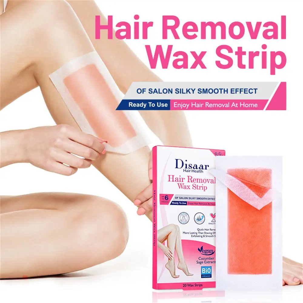 

Summer Double Sided Cold Wax Paper Professional Hair Removal Wax Strips For Bikini Leg Body Face Epilator Beauty Tools 10/20/40p