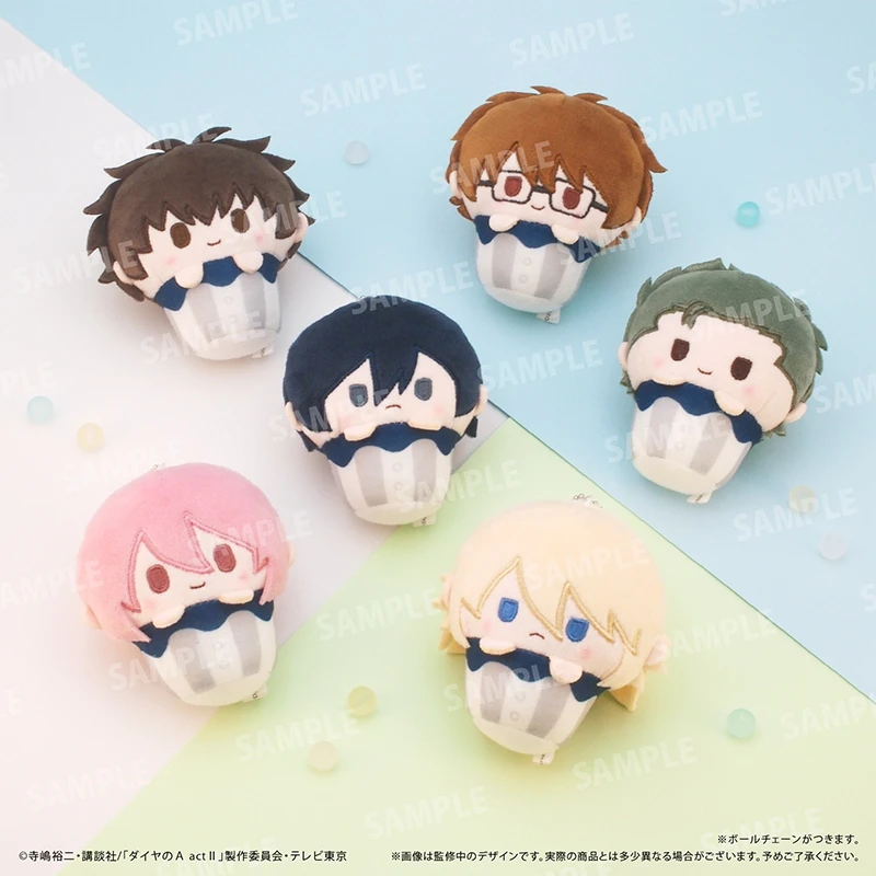 Фото Набор-сюрприз Action Blind Box: хлопковые фигурки аниме-персонажей Ace of Diamond (Саумура Эйджун, Коминато Харуичи), мягкие подвески, игрушки-сюрпризы для детей №2