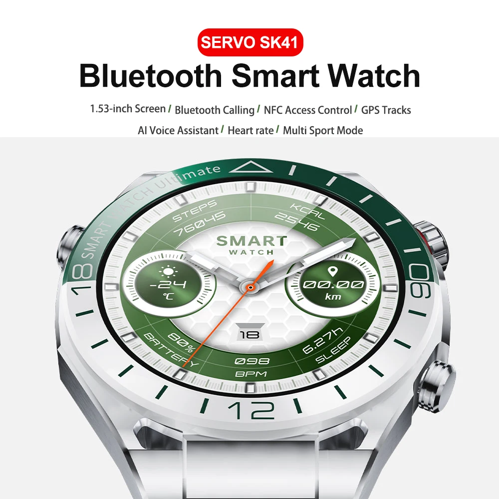 Умные часы Kalobee SK41 Bluetooth 1 53 дюйма HD 360 * Спорт Здоровье Звонки Сердечный ритм