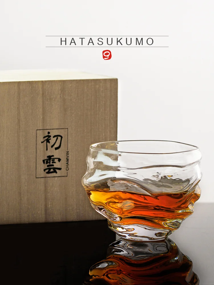 

Новейший дизайн 2022, хрустальные бокалы для виски с облаком, в японском стиле, для отдыха, для дегустации вина, стакан HATASUKUMO для виски