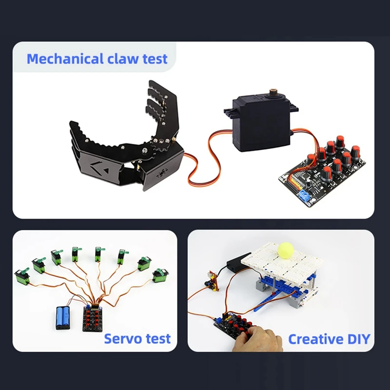 Модуль сервоконтроллера PCB Robot Arm тестовая плата Ручка драйвера 8-Way Pwm разработка