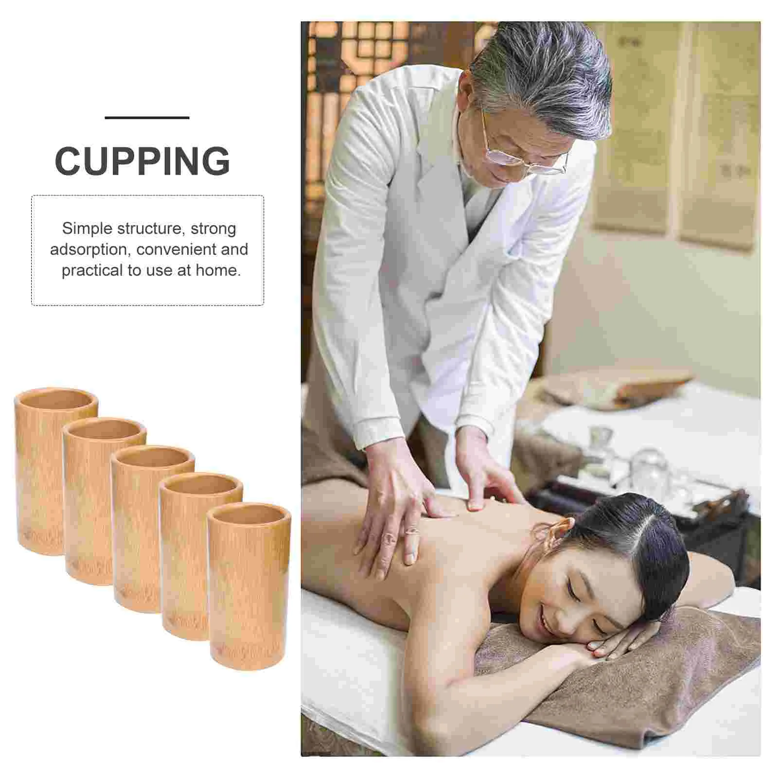 Бамбуковые банки премиум-класса массажные принадлежности Вакуумные присоски