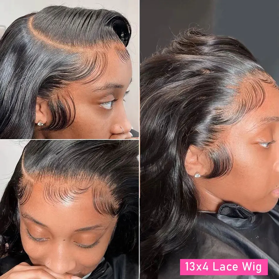 Body Wave Lace Front Wig 30 32 34 Inch Human Hair Wigs For Women 180 Density Brazilian Pre Plucked Hair 13x4 Hd Lace Frontal Wig