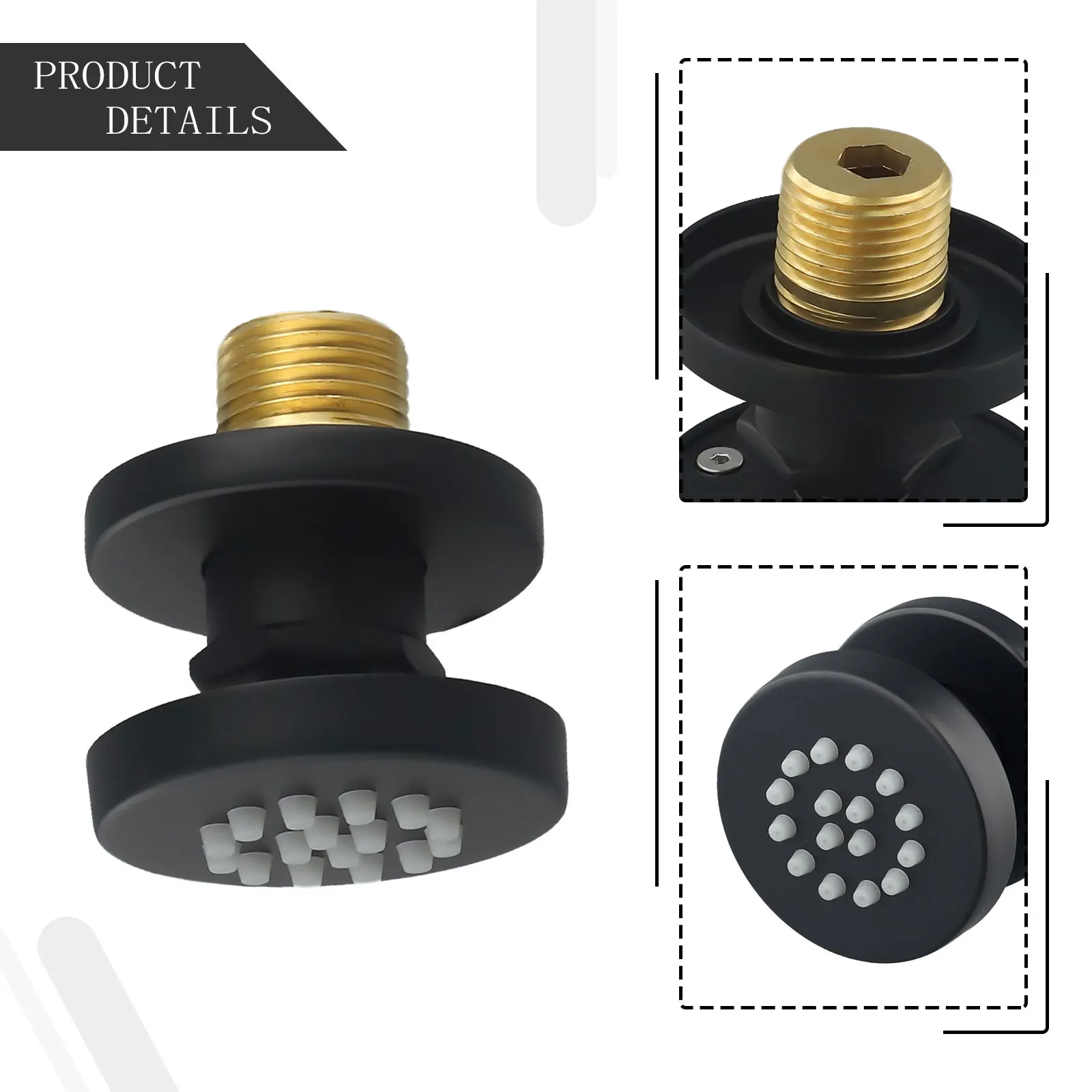 Вращающаяся насадка для душа Насадка Массажный спа Легкая яркость Ручная