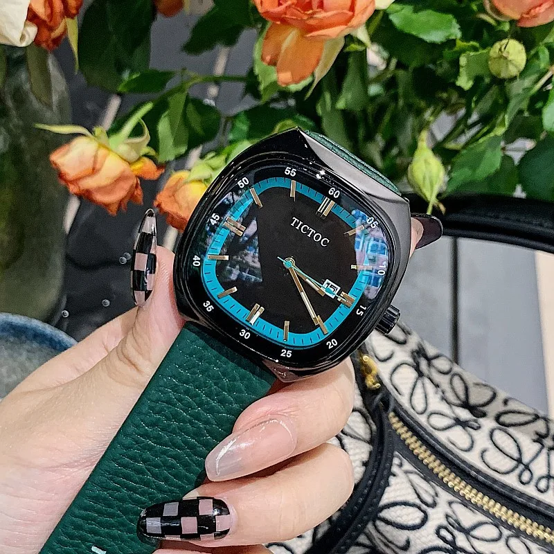 2022 Super Square Watches Women Luxury Brand Wrist Watches for Ladies Big Dial Wrist Watch Quartz Relogio Feminino Women's Watch