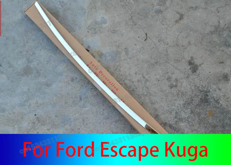

Stainless Steel Front Hood Bonnet Grille Grill Lip Cover Trim Molding Garnish Spoiler For Ford Escape Kuga 2013 2014 2015 2016