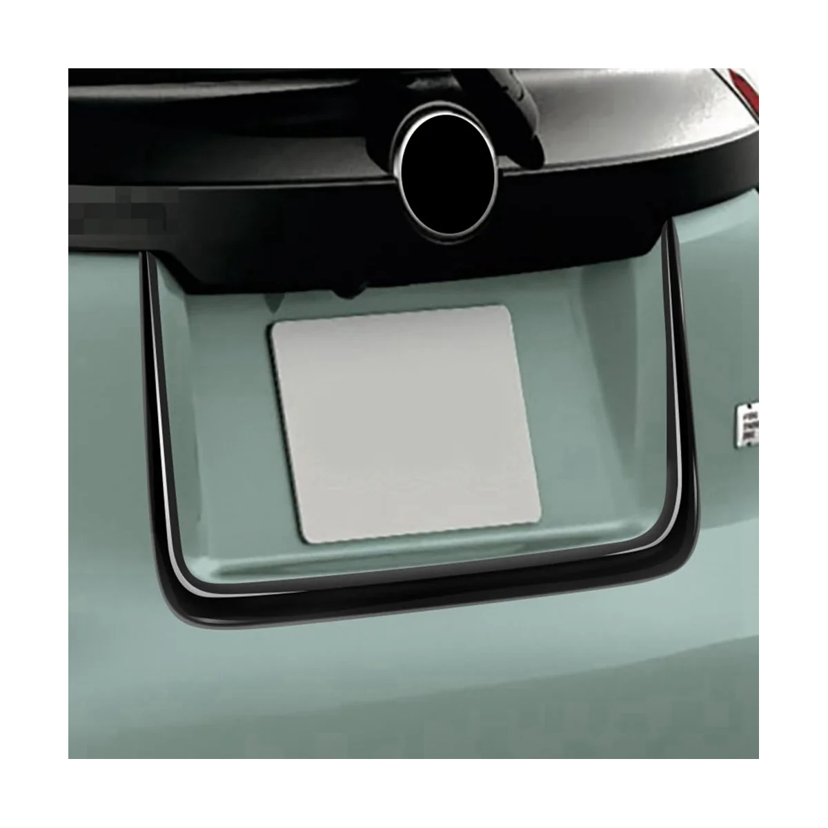 Для Toyota SIENTA 10 серий 2022 2023 экстерьер ABS Глянцевая черная полоса багажника задней