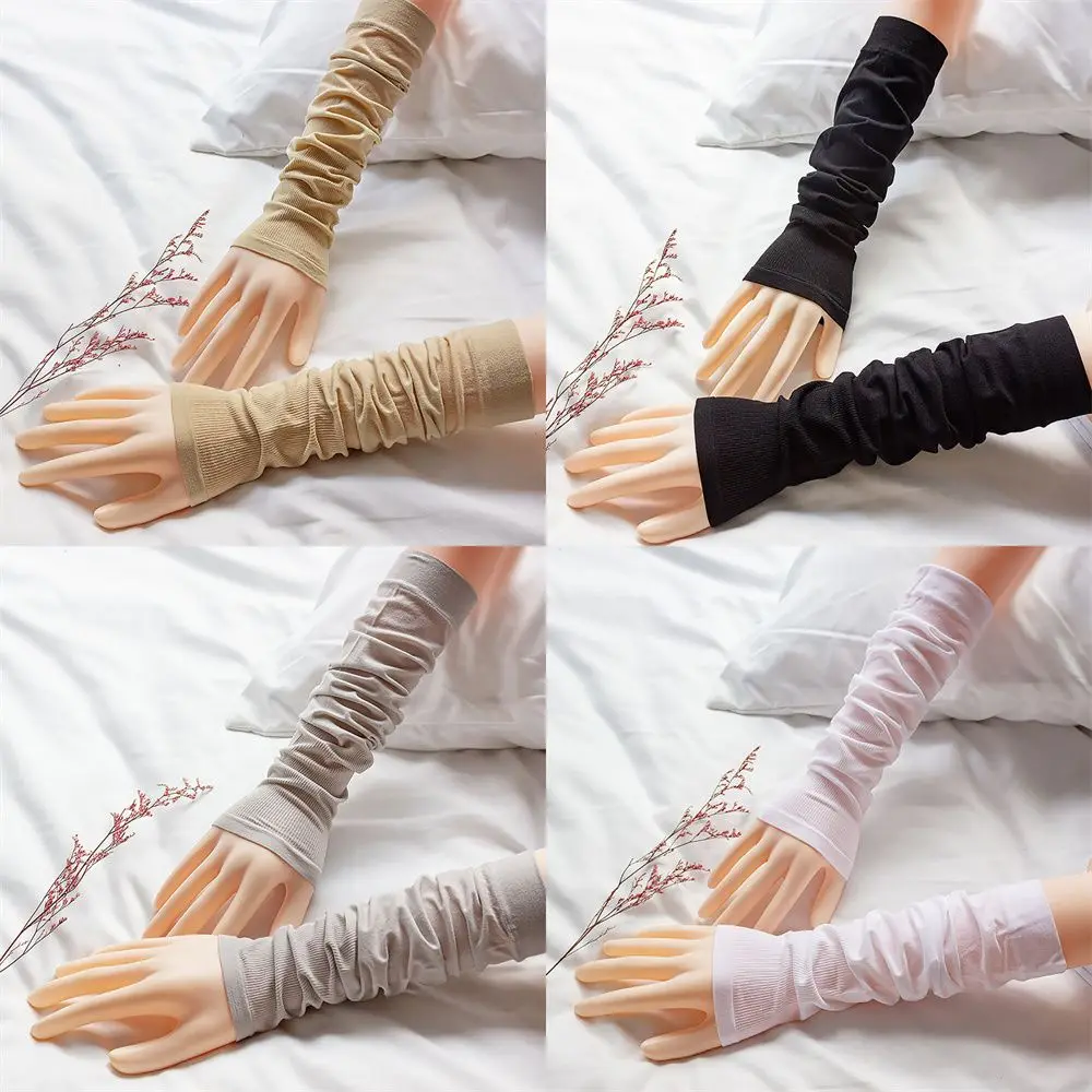 

Unisex Sport Arm Sleeves UV Sun Protect Fake Sleeve Anti-Slip Ice Silk Sleeve Outdoor Riding Sunscreen Gloves