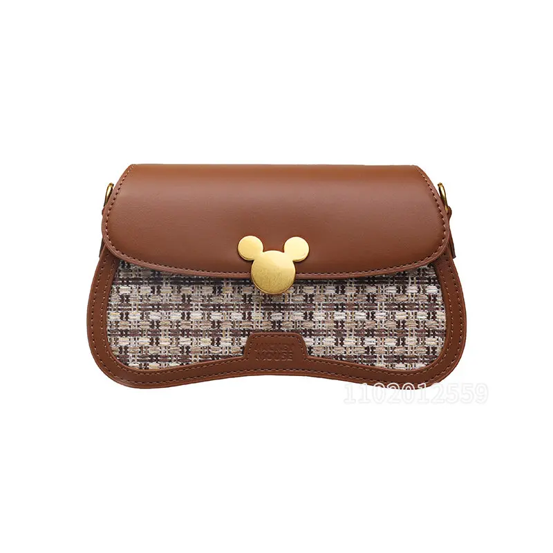Disney Mickey Original New Women's Shoulder Bag Luxury Brand Women's Bag Cartoon Cute Crossbody Bag Fashion High Quality