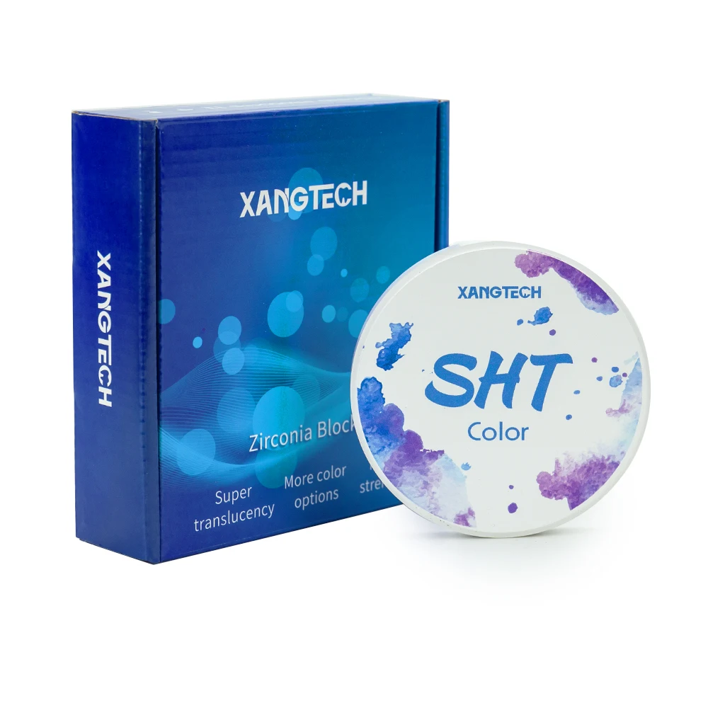 XANGTECH Dental MMaterial SHT Прешадный циркониевый блок Полупрозрачный 45% Прочность 900 МПа