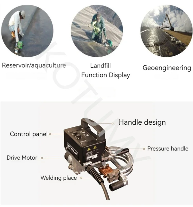 Высокоскоростные сварочные аппараты сварочный аппарат для геомембраны GEO2