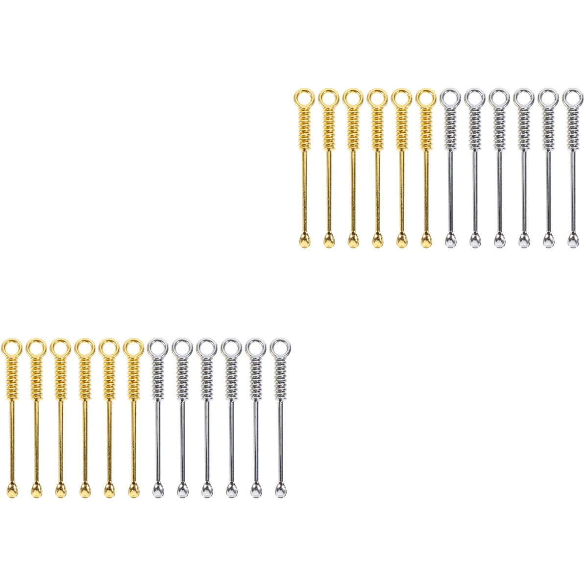

24 Pcs Gold Pendant with Scoops Tiny Measuring Spoon Set Spoon Sampling Spoon Tiny Little Scoop Tiny Scoop for Cosmetics