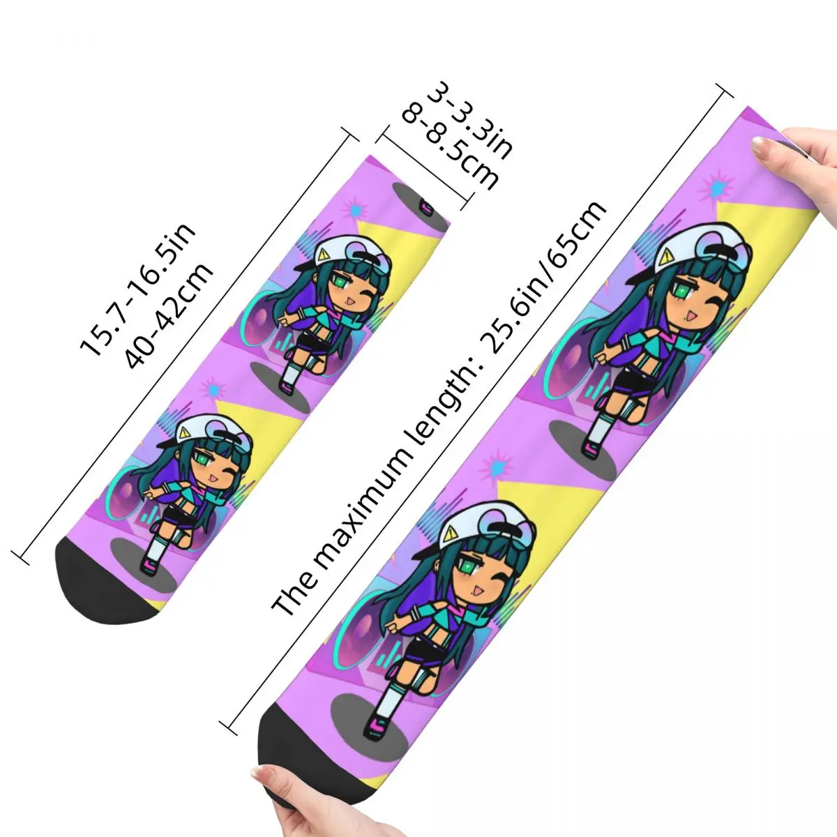 Забавные сумасшедшие Компрессионные носки для мужчин классные винтажные Gacha