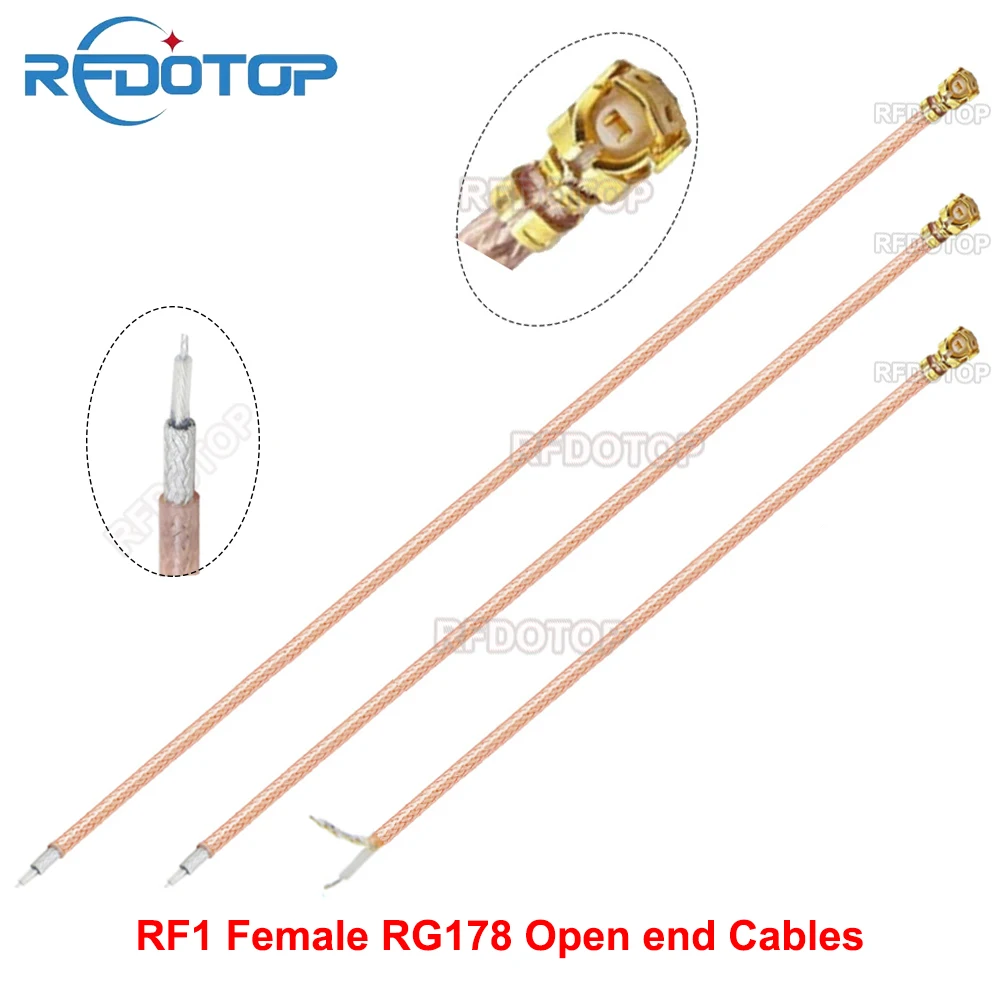 

RFDOTOP uFL/IPX1/MHF1 кабель RG178 10 шт.