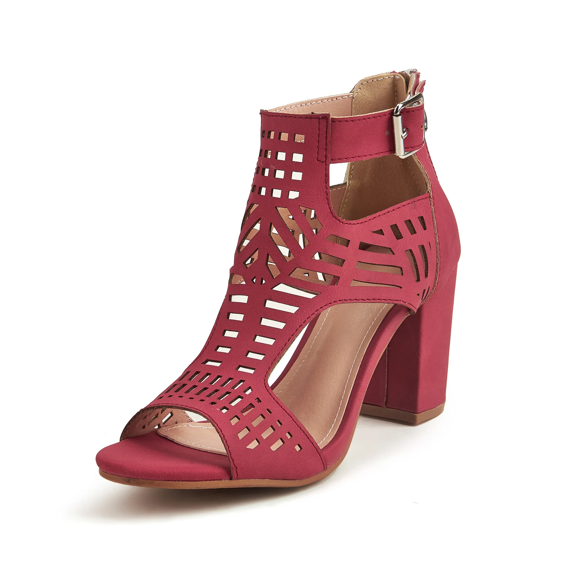 

2022 Summer New Women's Shoes Sandals Thick Heels High Heels Hollow Fish Mouth Large Size Sandals