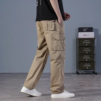 men outdoor military long trousers men summer spring casual multi pockets cargo cotton pants army tactical pants big size pants