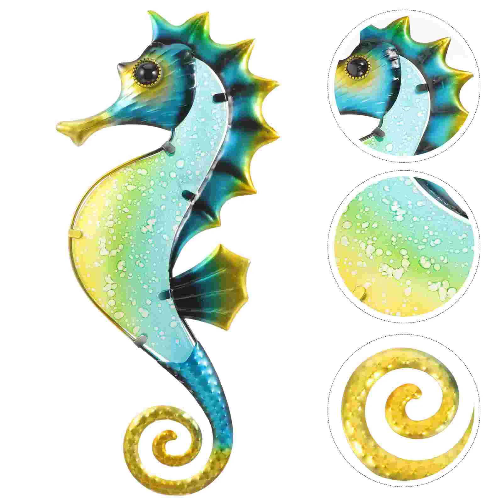 

Crafts Wall Hanging Sculptures Seahorse Decor Manual Home Metal Garden Iron
