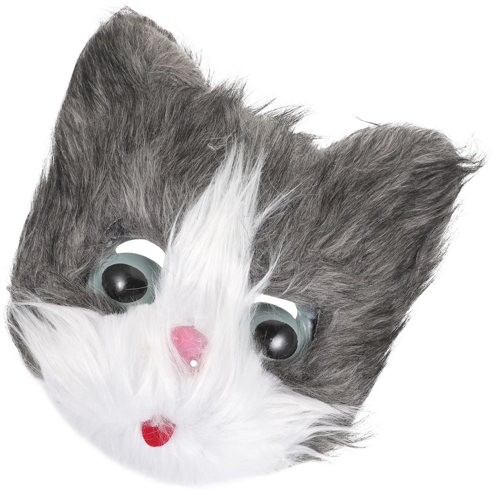 

Face Mask Costume Accessories Carnival Masquerade Party The Halloween Cat Masks Supplies Cosplay Realistic Kitten Fluffy