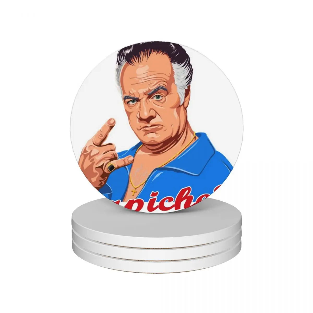 Paulie Gualtieri capчехлы дизайн керамические подставки (набор из 4) Противоскользящий