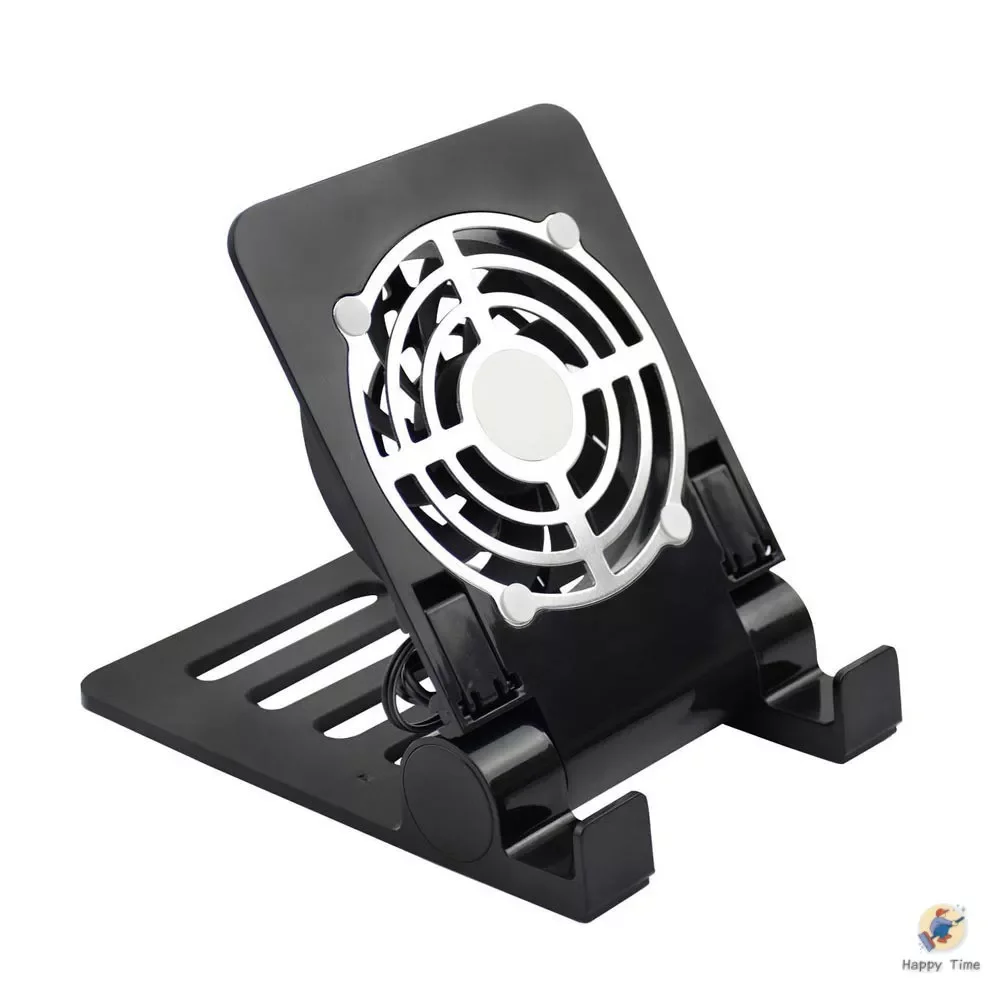 

USB Desk Fan Quiet Cooling Pad Radiator with Foldable Stand Holder iPad Tablets Laptops Fast delivery