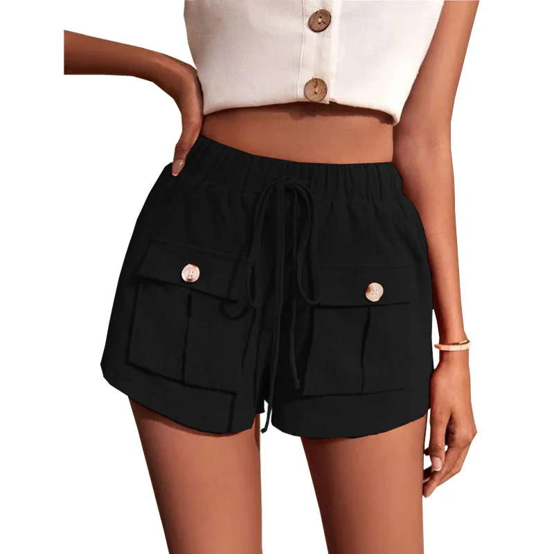 Women's Shorts Cycling Cargo Summer Harajuku Female Clothing Fitness Hot Pants Sexy Loose Kawaii Korean Style Short Gym Woman