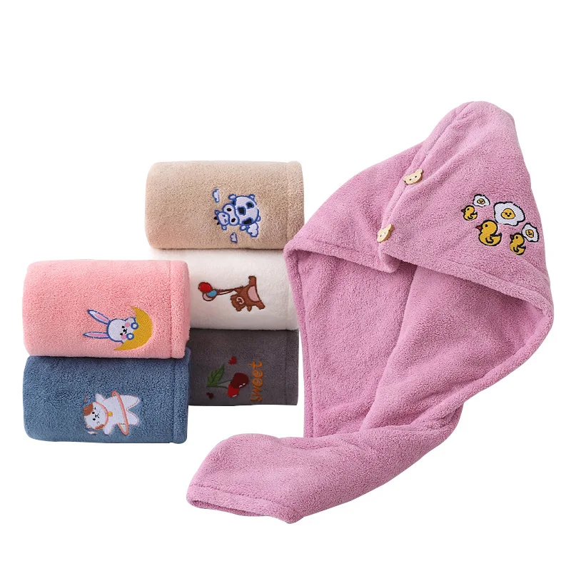 

Shower Cap Magic Microfiber Hair Quick Drying Dryer Towel Bath Wrap Cap Quick Hat Turban Dry shower cap hair bonnet