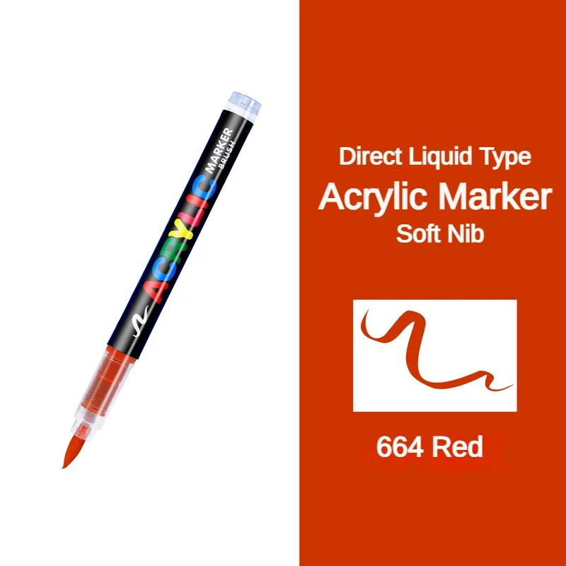 16-цветные акриловые маркеры для рисования маркеры акриловые 12цв пулевидн наконечник пласт уп art idea