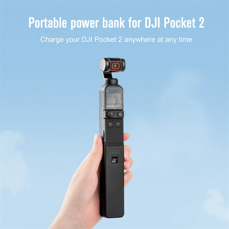 Купи For Osmo Pocket 2 Portable Power Bank Mobile 3200mAh Battery Charger Handheld Charging Hub For Pocket 2 Camera Hand Grips за 1,213 рублей в магазине AliExpress