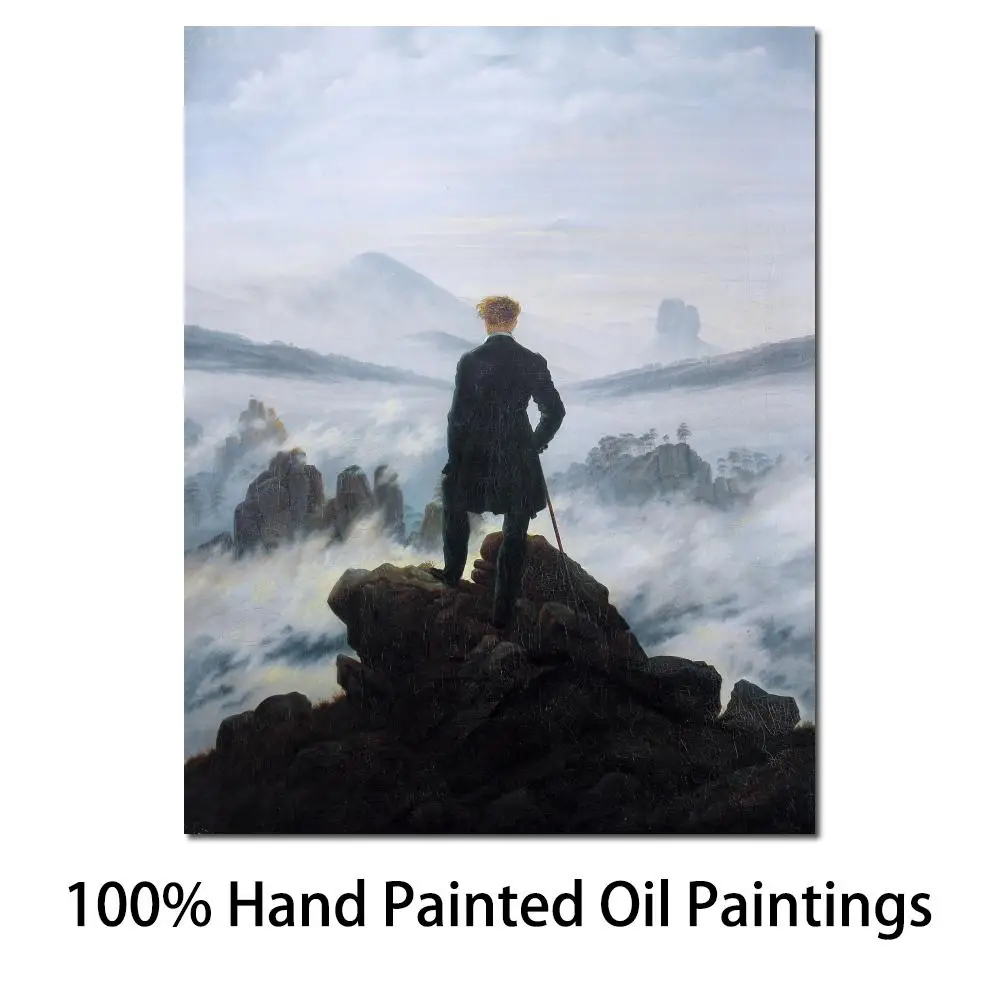 Каспар давид фридрих странник над морем тумана картины каспара давида фридриха