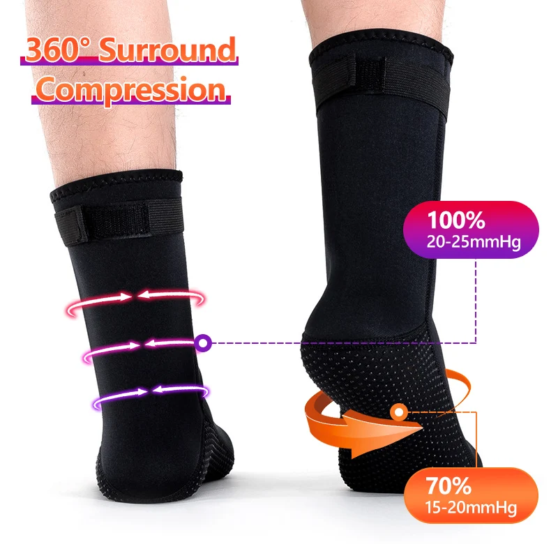 Неопреновые ботинки XA281Q для дайвинга Нескользящие сапоги купания и воды