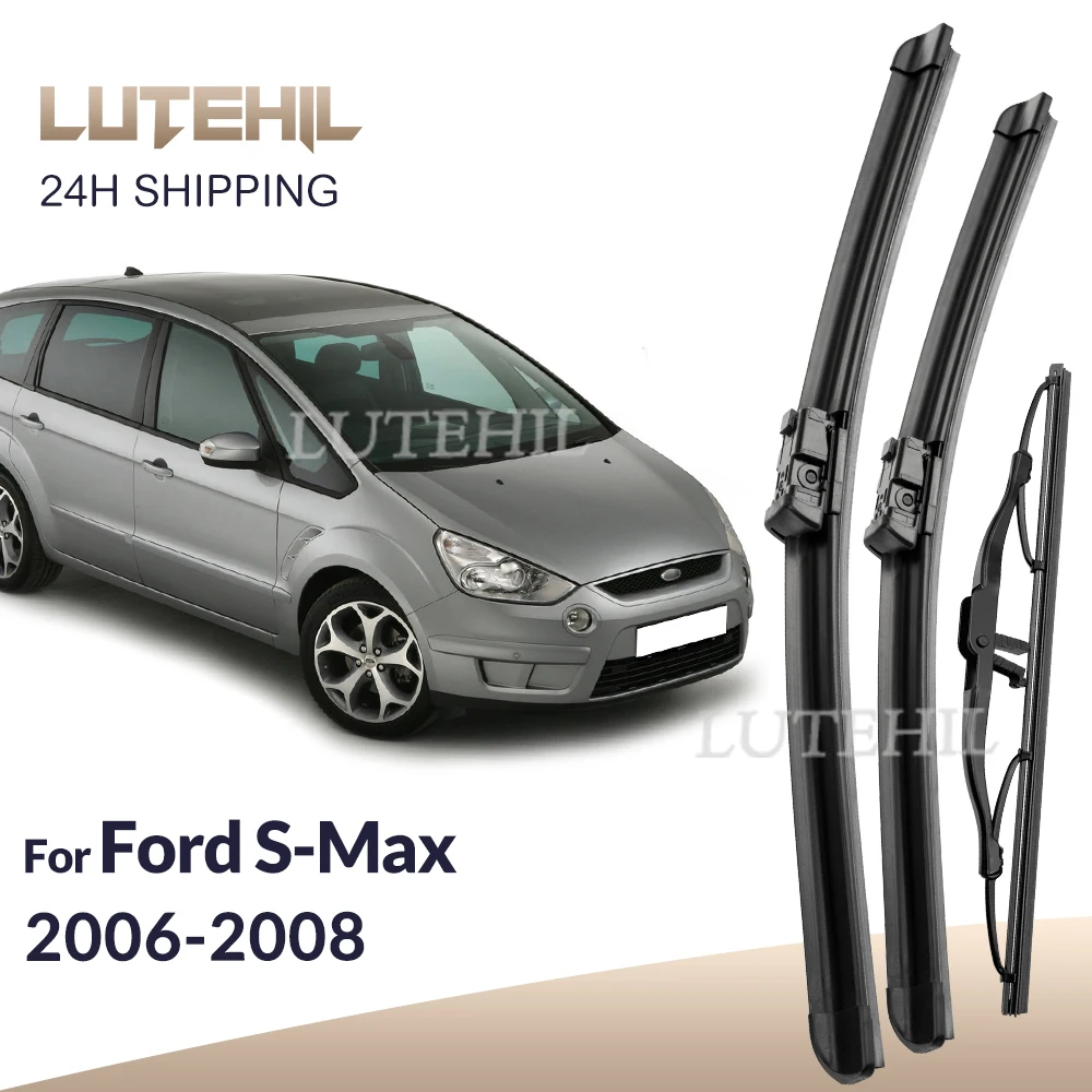 Фото Для Ford S-Max 2006-2008 2007 дворники передние и задние щетки стеклоочистителя лобовое стекло щетки для окон 30 