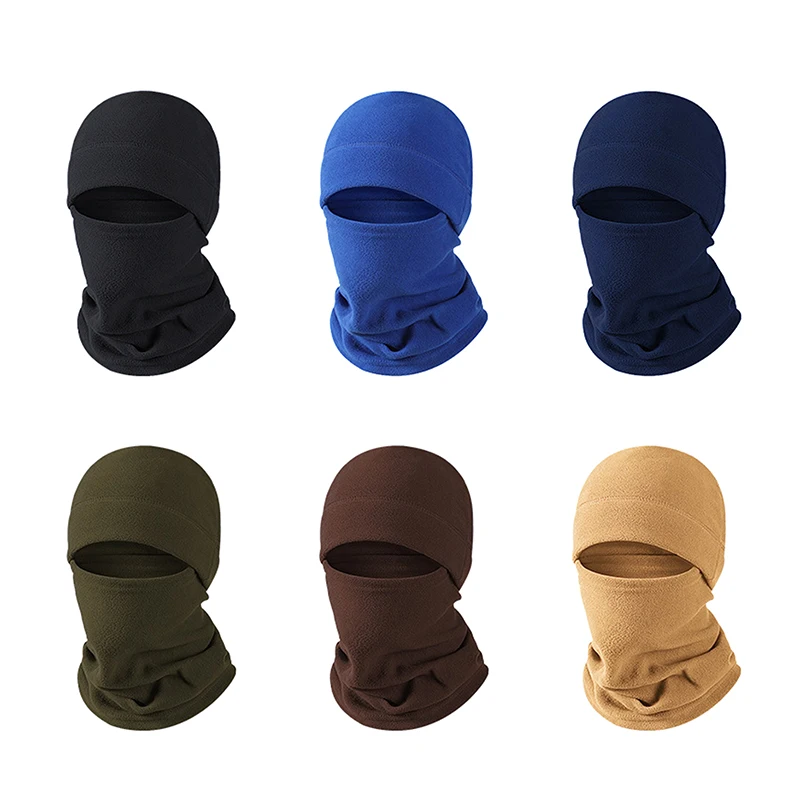 Мужская Зимняя Теплая Балаклава Из Кораллового Флиса Маска Для Лица