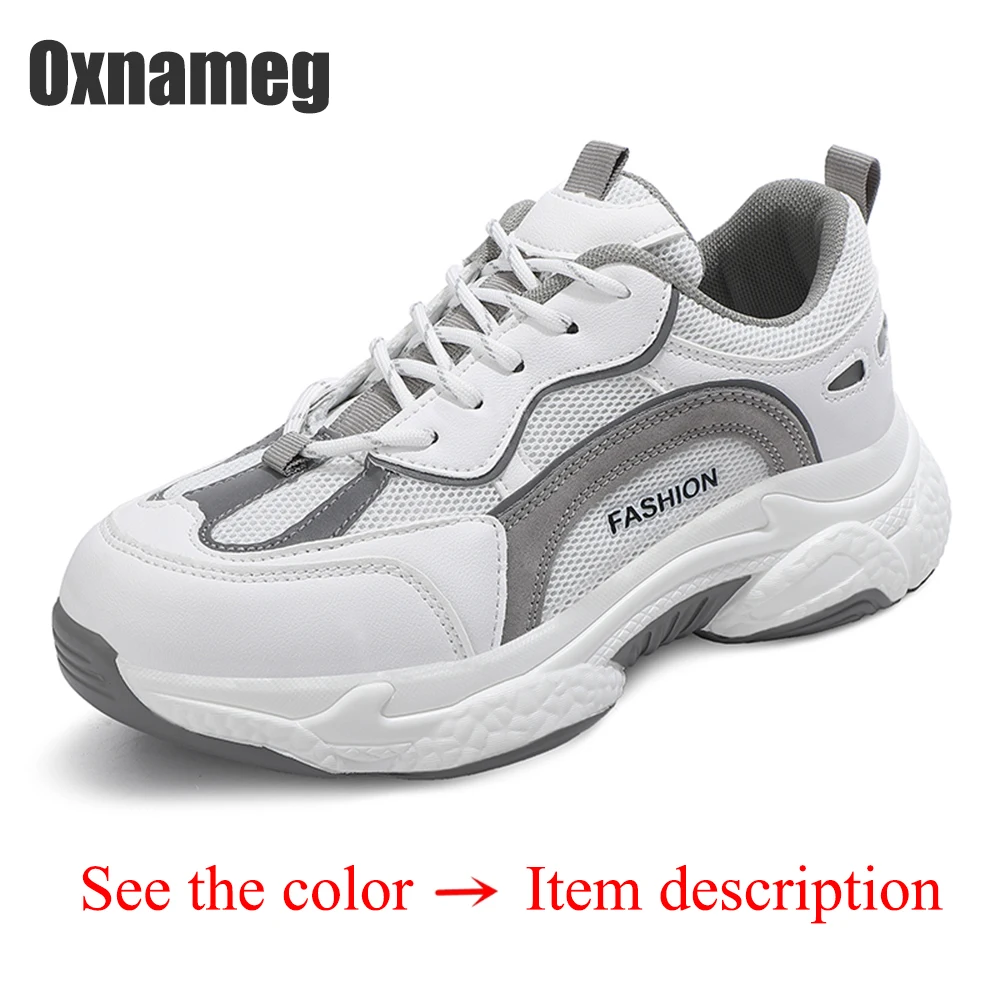 

Кроссовки Oxnameg для мужчин и женщин светильник дышащие спортивные кеды, модная Уличная обувь, большие размеры, 47,5