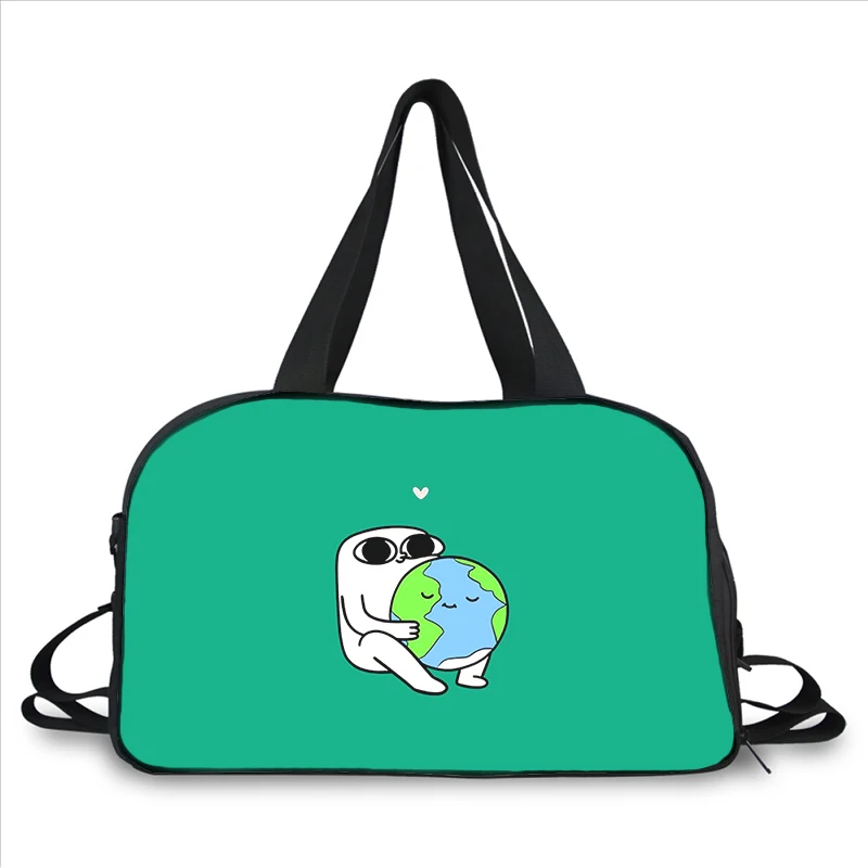 cute cartoon Ketnipz 3D printing fashion trend portable large capacity multi-function messenger bag travel bag