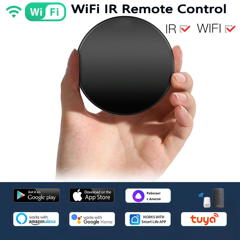 

Tuya WiFi IR Remote Control Smart Life APP Infrared Remote Control Timer Automatic Trigger Smart Switch Via Alexa Google Home