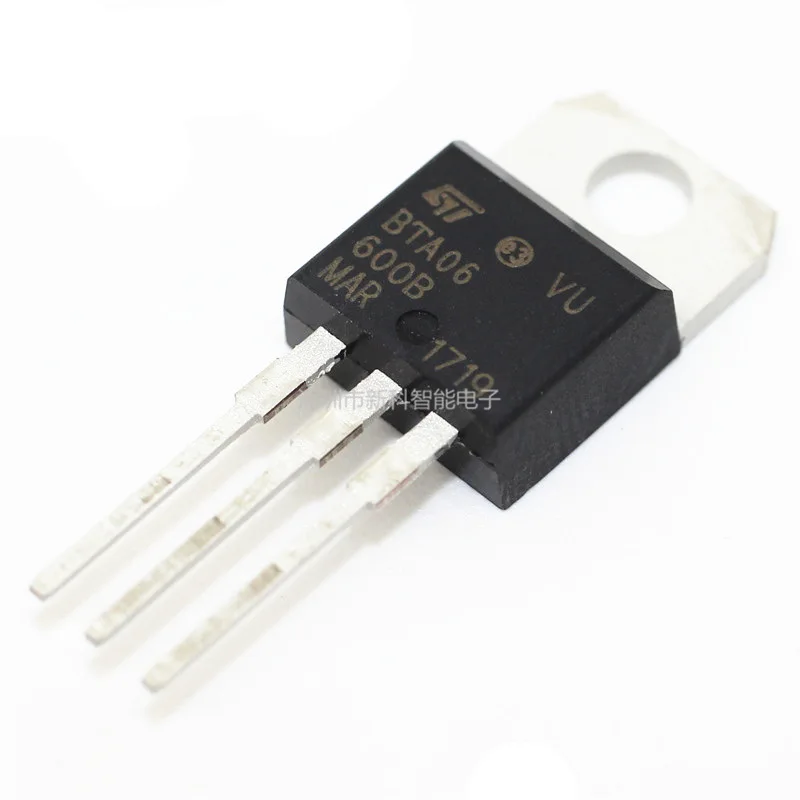 

New original straight plug BTA06-600B triac 6A 600V TO-220