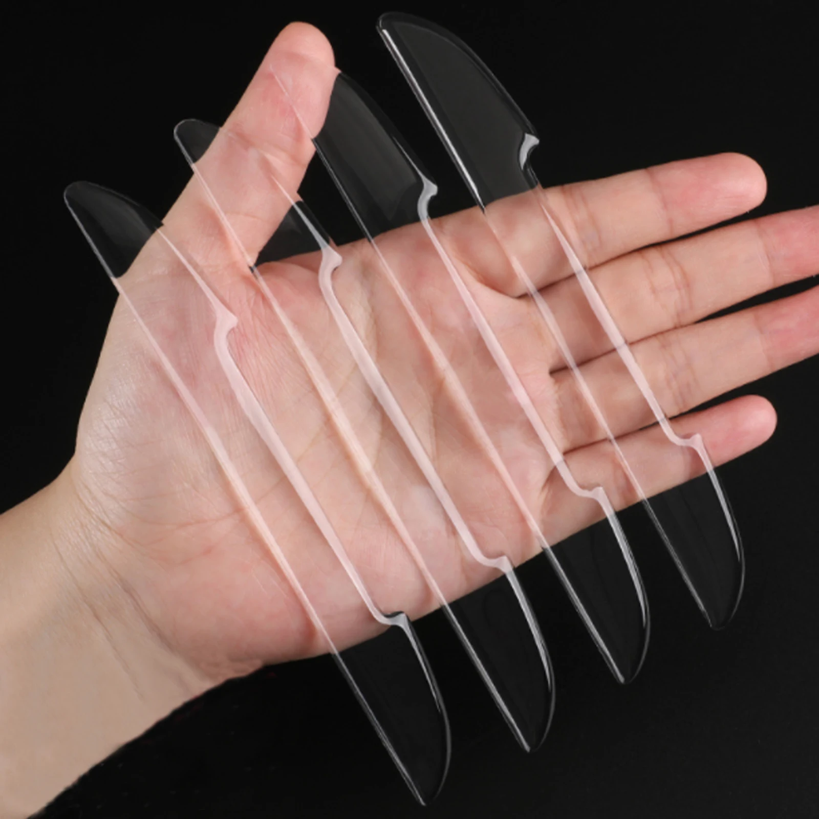 

4 шт., прозрачные защитные наклейки на край двери автомобиля, полоса для предотвращения столкновений, прозрачная защитная наклейка, невидимые защитные полосы