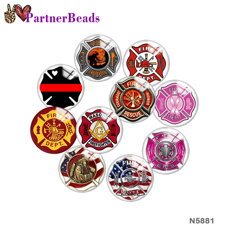 

Металлическая кнопка для самостоятельной сборки Red FIRE DEPT, аксессуары для сумок, шляп, одежды, обуви, N5881