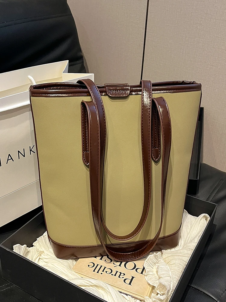 Модная большая сумка-ведро в стиле ретро корейская сумка Sle Ins модная