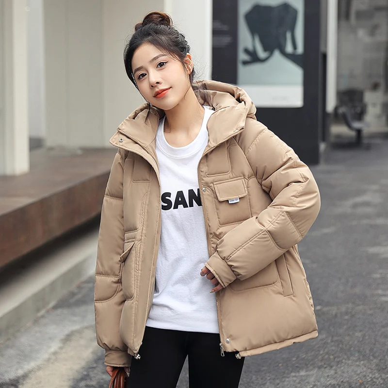 Oversize Winter Puffer Jackets For Women Female Korean Loose Long Sleeve Coats Woman Parkas Fashion Warm Coats And Jackets Women