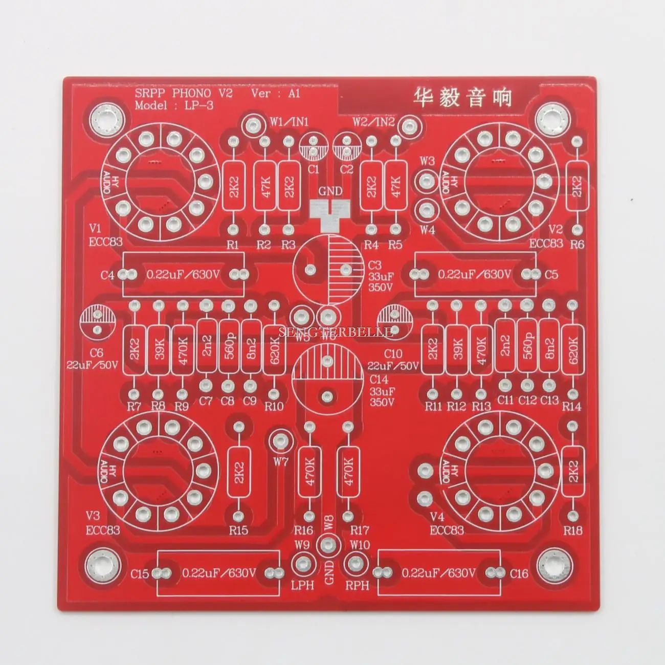 HiFi Diy 1:1 Clone A-N ECC83/12AX7 Tube SRPP MM Phono усилитель платы PCB