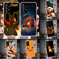 pokemon charmander charizard phone case for samsung galaxy a53 a52 a13 a12 a73 a72 a23 a22 a33 a32 a03s a02s a42 5g a10s a20s co