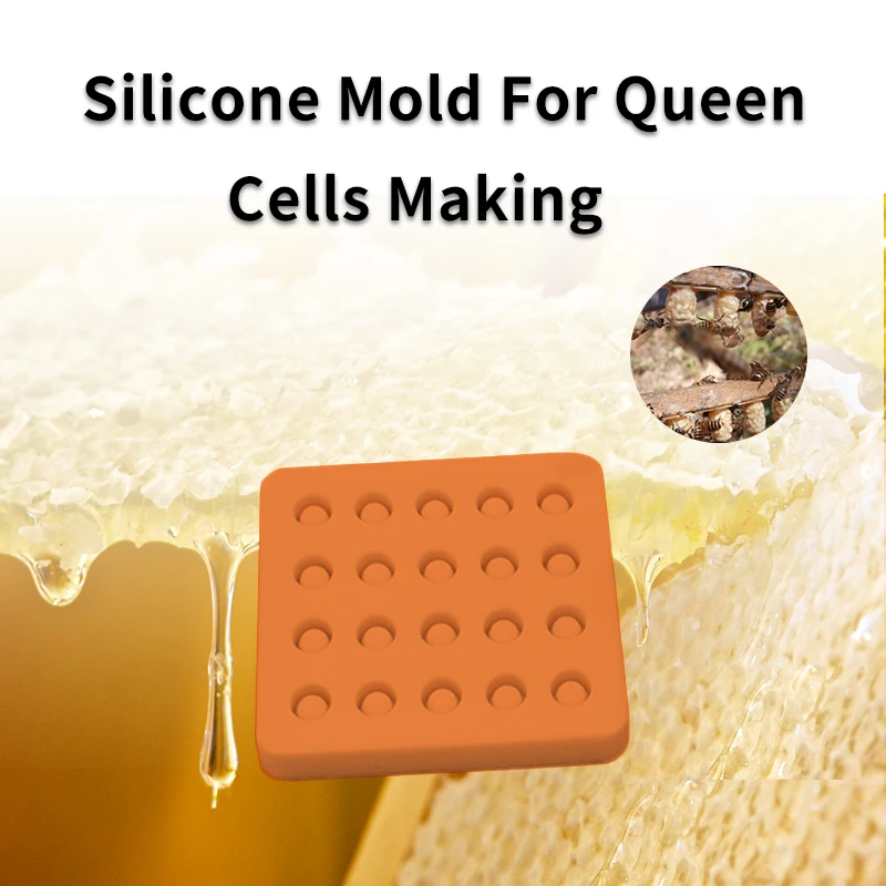 

Wax Queen Grafting Cups Silicone Mold Bee Rearing Tool Beekeeping Beeswax Cell Making Equipment