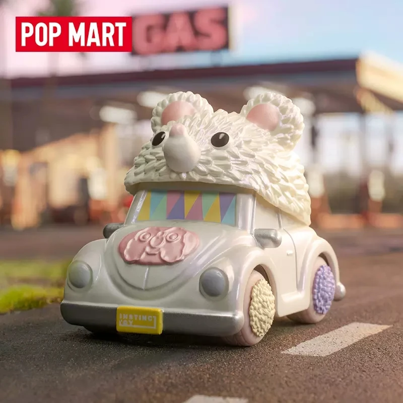 POP MART POPCAR Happy Weekend Series слепая коробка Mystery Box Guess Bag игрушки куклы милые аниме фигурки