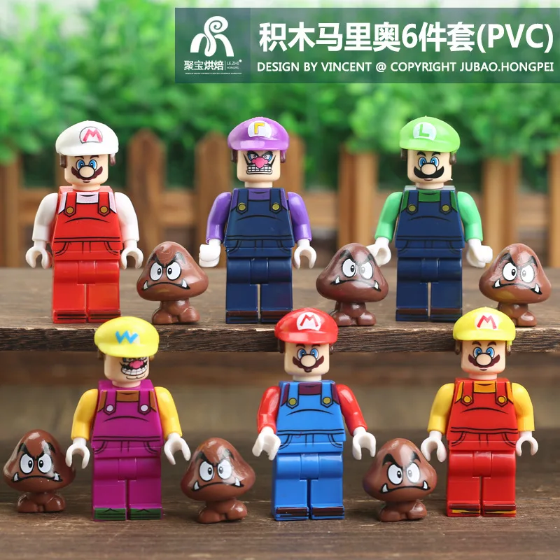 

Super Mario Game Peripheral PVC Garage Kit 3.5x3cm Animation Doll Children Stepping On Mushrooms Puzzle Block Doll Birthday Gift