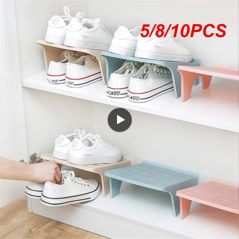 

5/8/10PCS Simple Storage Shoes Save Space Strong Bearing Capacity Shoe Storage Holder Good Hardness Toughness