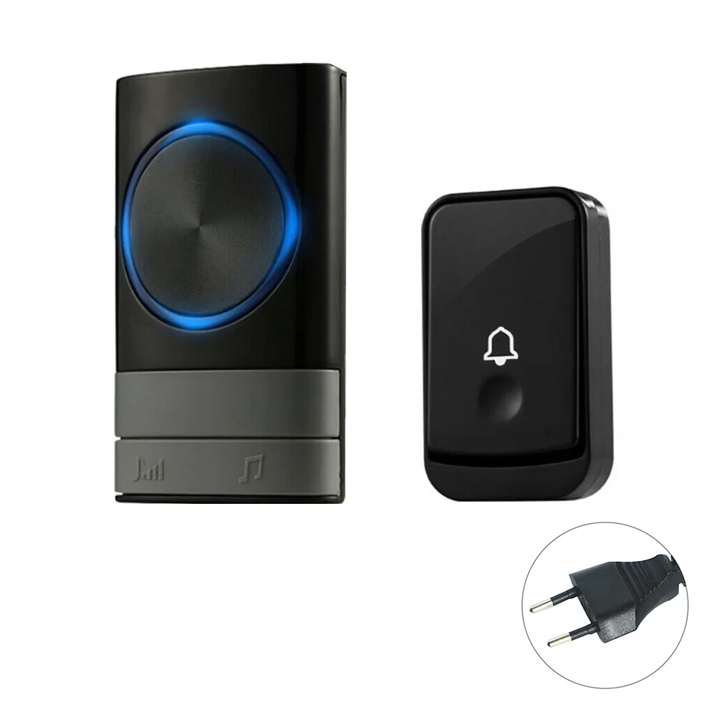 

Беспроводной дверной звонок, водонепроницаемый настенный громкий колокольчик, фотовспышка, домашний дверной звонок на большие расстояния, вилка стандарта Великобритании 1 1